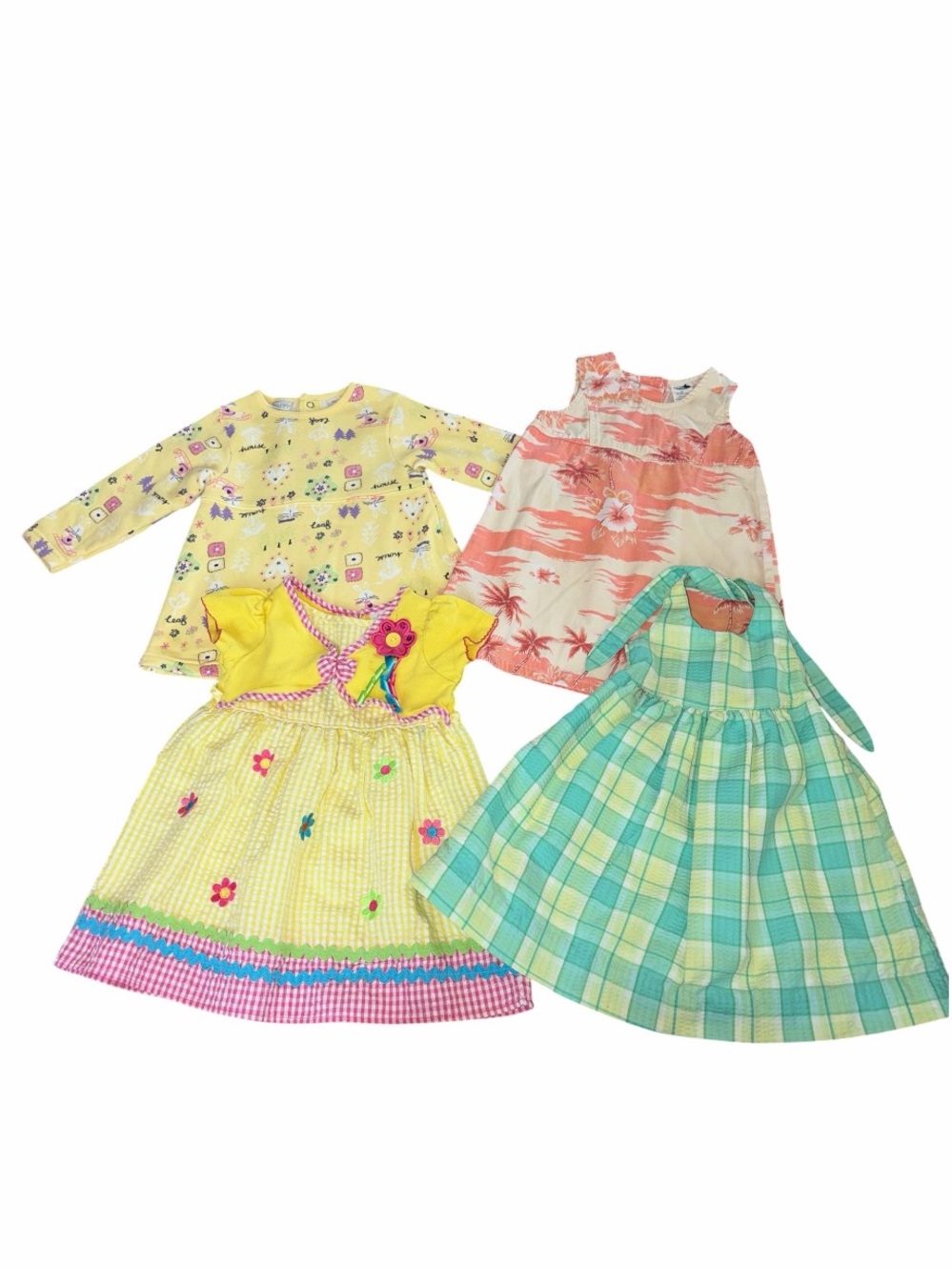 EUC Vintage Y2K Baby Girls 18-24 month Dress Bundle Cottagecore Resort Summer
